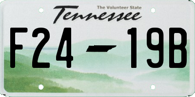 TN license plate F2419B
