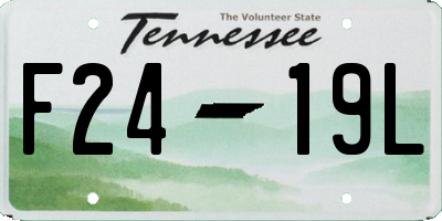 TN license plate F2419L
