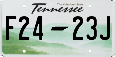 TN license plate F2423J