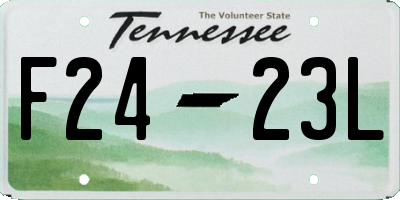 TN license plate F2423L