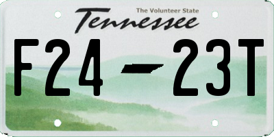 TN license plate F2423T