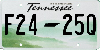 TN license plate F2425Q