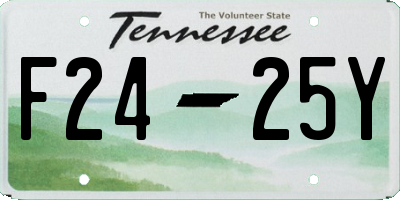 TN license plate F2425Y