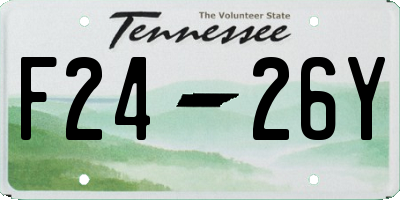 TN license plate F2426Y