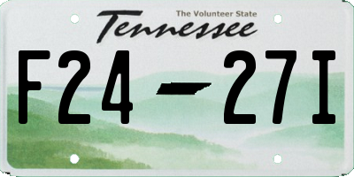 TN license plate F2427I