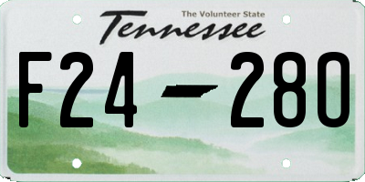 TN license plate F2428O