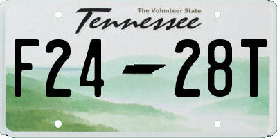 TN license plate F2428T