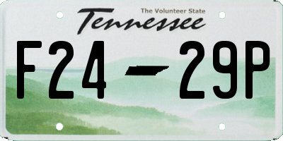TN license plate F2429P