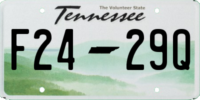 TN license plate F2429Q