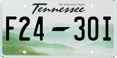 TN license plate F2430I
