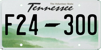 TN license plate F2430O