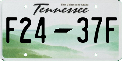 TN license plate F2437F