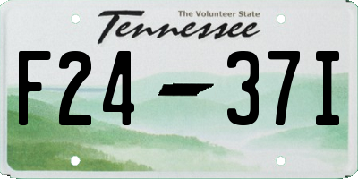 TN license plate F2437I