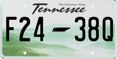 TN license plate F2438Q