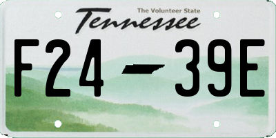 TN license plate F2439E