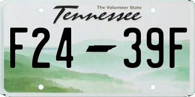 TN license plate F2439F