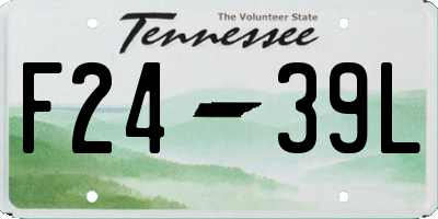 TN license plate F2439L