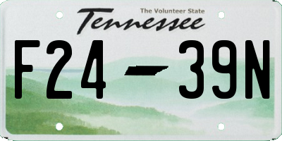 TN license plate F2439N