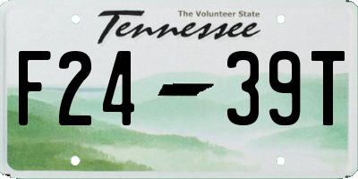 TN license plate F2439T