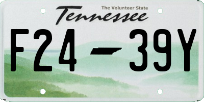 TN license plate F2439Y
