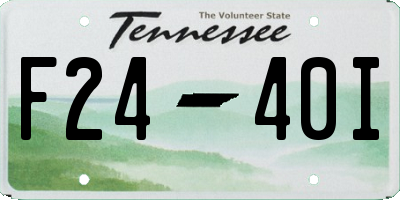 TN license plate F2440I