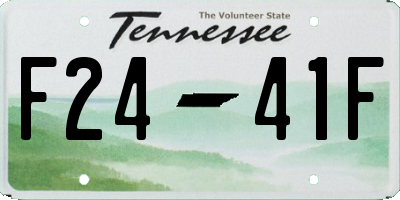 TN license plate F2441F