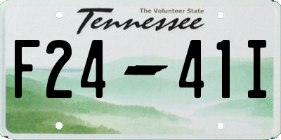 TN license plate F2441I