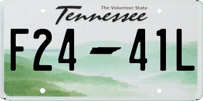 TN license plate F2441L