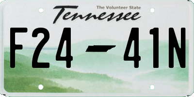 TN license plate F2441N