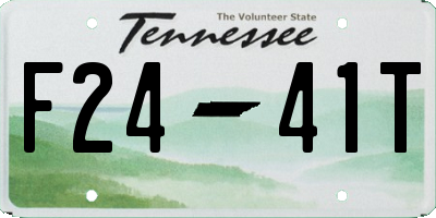 TN license plate F2441T