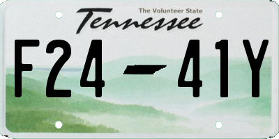 TN license plate F2441Y
