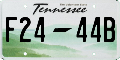TN license plate F2444B