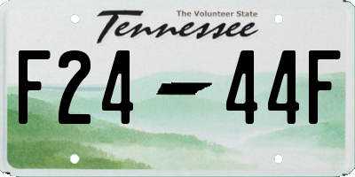 TN license plate F2444F
