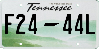 TN license plate F2444L
