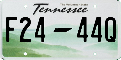 TN license plate F2444Q