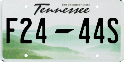 TN license plate F2444S