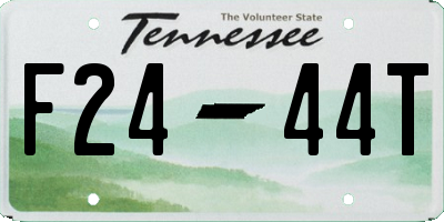 TN license plate F2444T