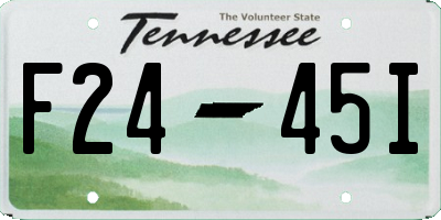 TN license plate F2445I