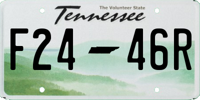 TN license plate F2446R
