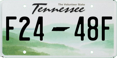 TN license plate F2448F