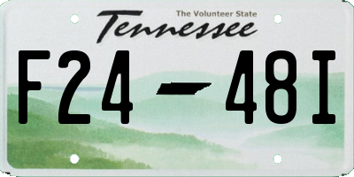 TN license plate F2448I