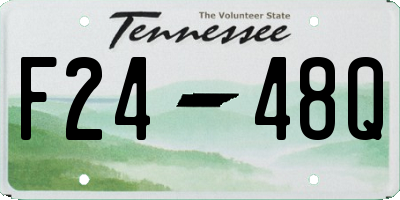 TN license plate F2448Q