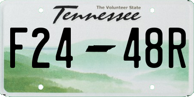 TN license plate F2448R