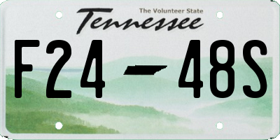 TN license plate F2448S