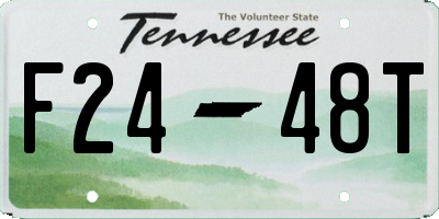 TN license plate F2448T