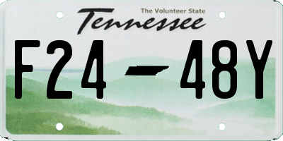 TN license plate F2448Y