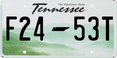 TN license plate F2453T