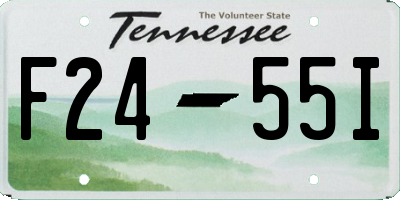 TN license plate F2455I