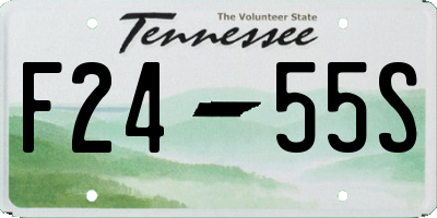 TN license plate F2455S