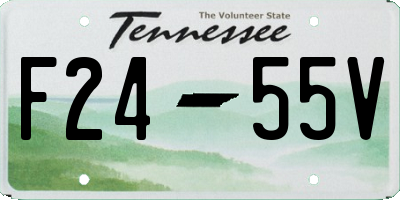 TN license plate F2455V